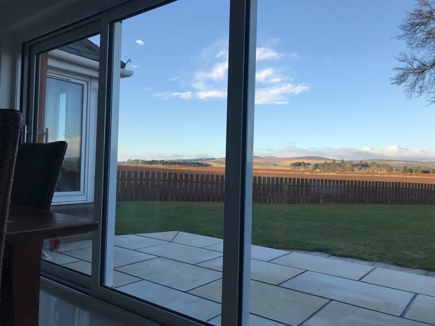 Views from the kitchen extension