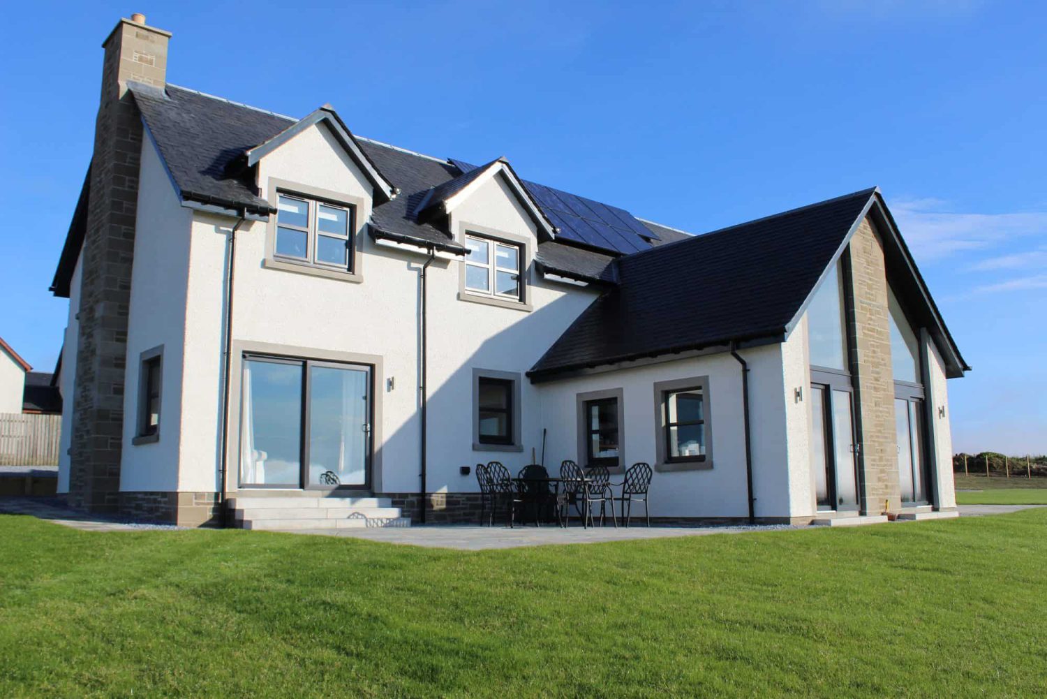New home and driveway
