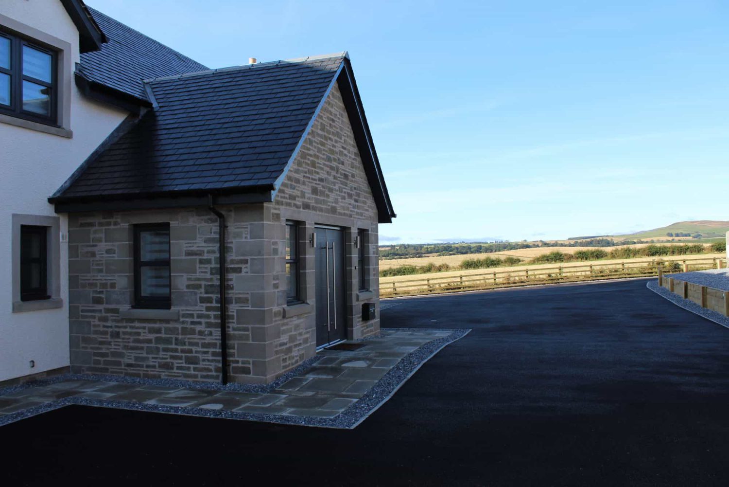 New home in its rural setting