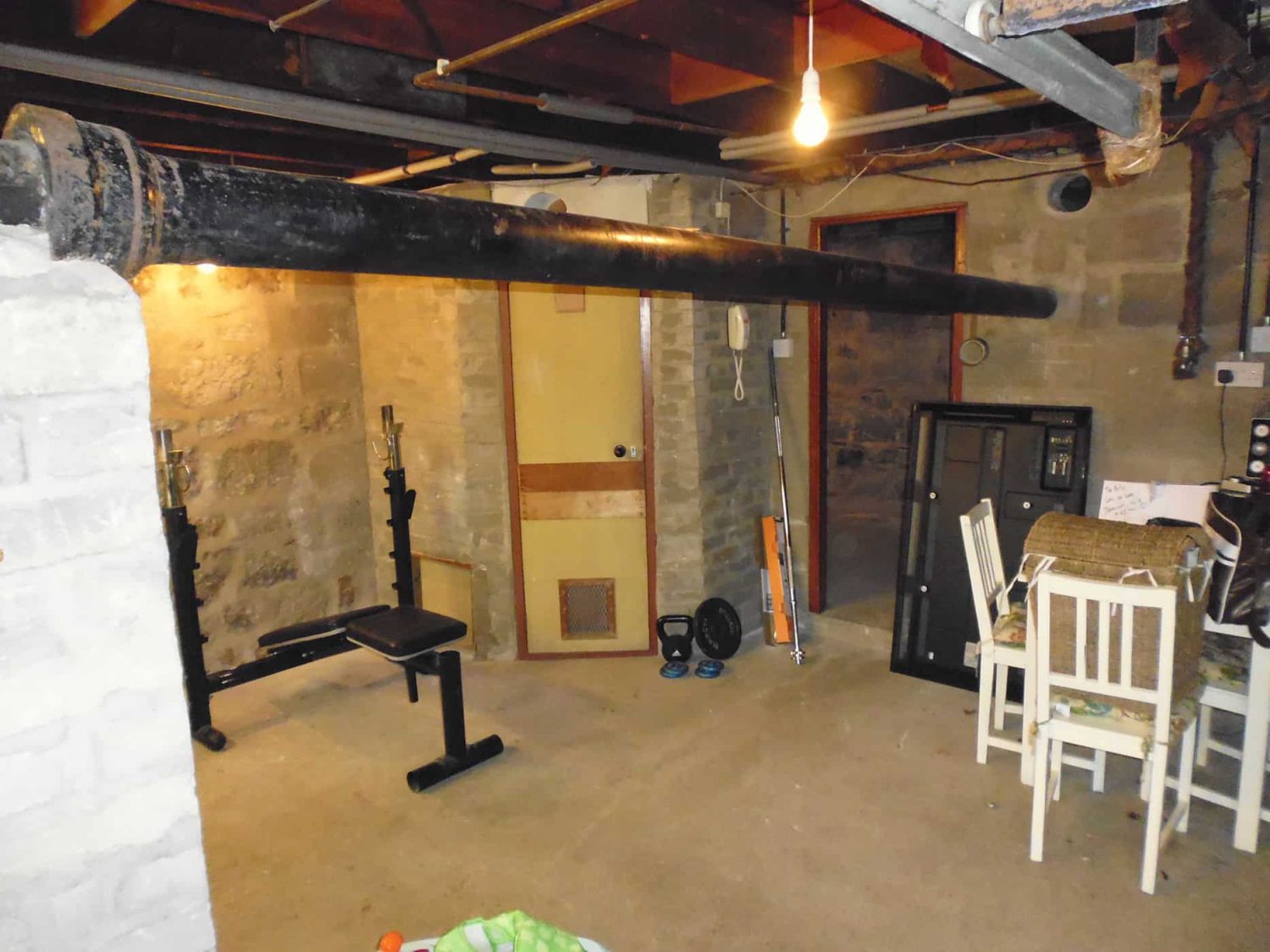 Basement during construction