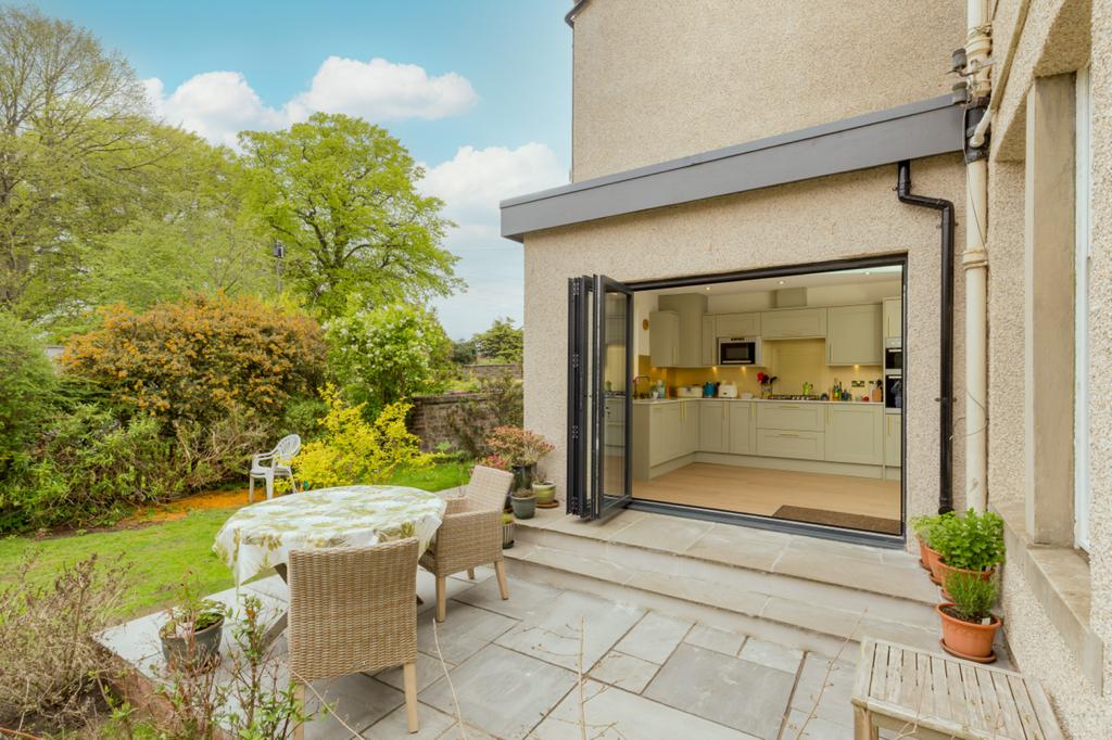 Glazed extension and terrace